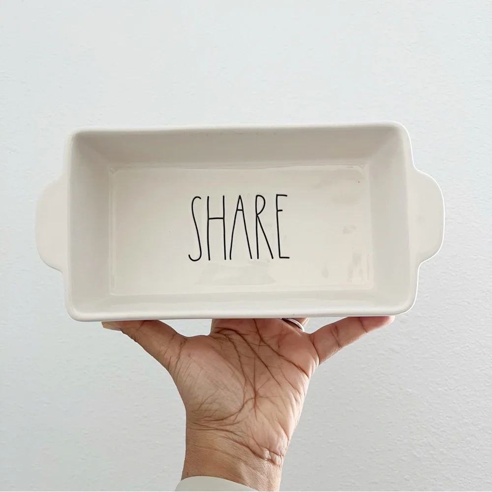 Rae Dunn SHARE Ceramic Loaf Pan